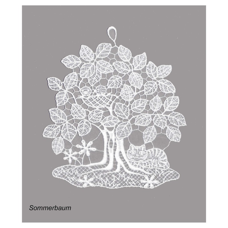 Set of 4 Window Stickers Four Seasons Trees High-Quality Window