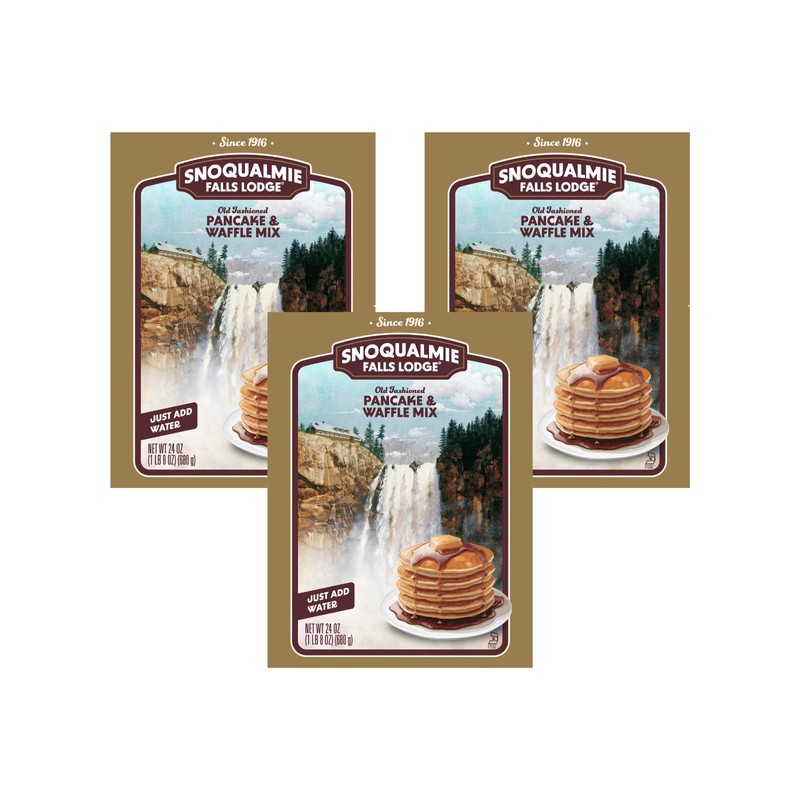 Snoqualmie Falls Lodge Old Fashioned Pancake & Waffle Mix, 24