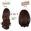 Sofeiyan 33 cm Ponytail Extension Long Curly Ponytail Clip in