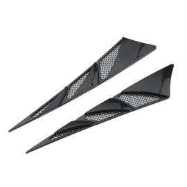 Felimoa Dummy Duct Intake Aero Duct Dress Up Sticker Left and Right 1 Pair Set (Black)