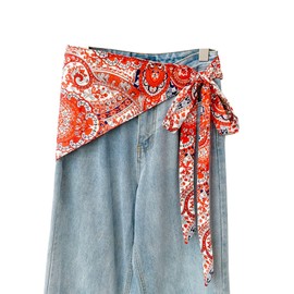 Long Skinny Scarf Belt for Women - Triangle Waist Sash Tie for Dresses, Fashion Accessory-12