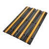 Reliancer 4 Pack 1-Channel Rubber Cable Protector Ramp Traffic Speed
