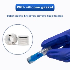 CryoKing Pack of 50 2 ml Plastic Cryo Tubes Sample Tubes with Cap Plastic Sample Bottles