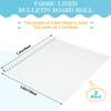 Kolldenn 2 Rolls Lined Fabric Bulletin Board Roll 4 x