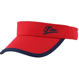 Fila FDZEL0108 Women's Tennis Hat Sun Visor, Fila Red
