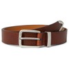 Johnston & Murphy Men's Bison Belt, Tan, 32C