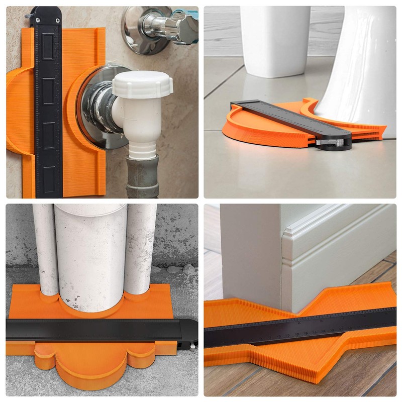 Contour Gauge Duplicator with Lock, 2 Pack Widen Shape Contour