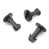 VVO Fasteners- Black Plastic Tow Eye Cover Clips for Land