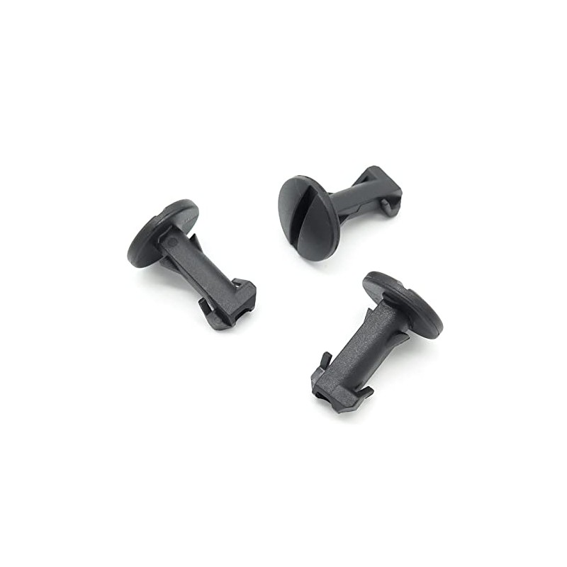 VVO Fasteners- Black Plastic Tow Eye Cover Clips for Land