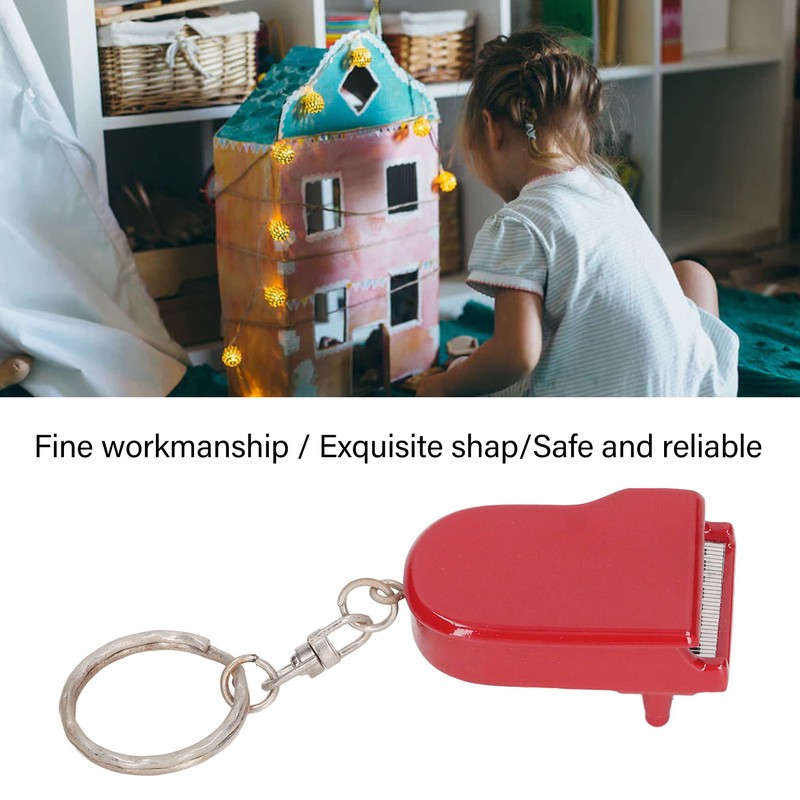 Mini Piano Pendant Keychain Micro Decoration Simulation Piano Key Chain