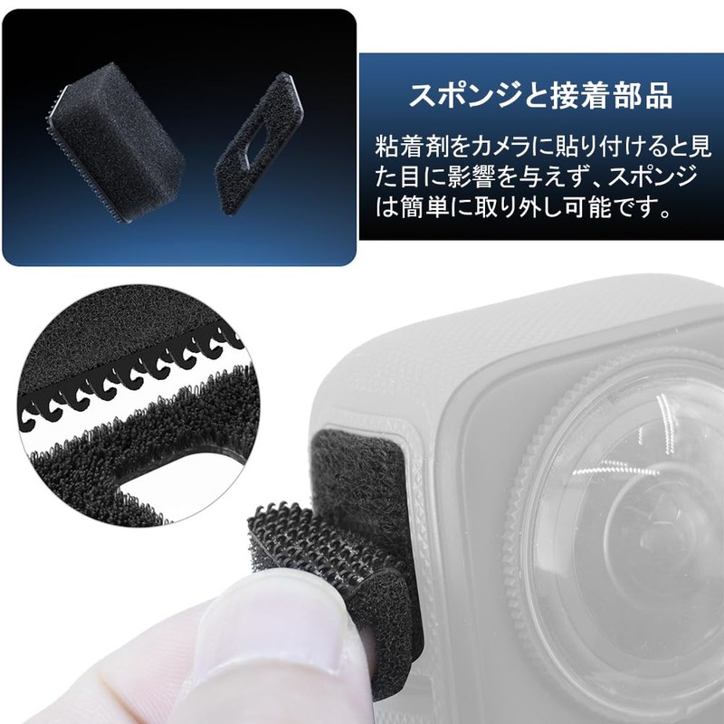 KALOLINNA 6pcs Insta360 X4/X3 Accessories Replacement Windshield Microphone Sponge Noise