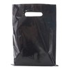 ysmile Black Plastic Shopping Bag for Samll Business with Handle
