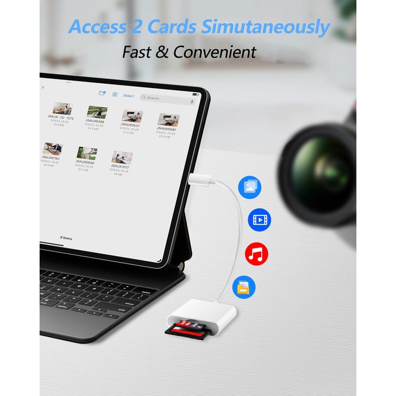 SD Card Reader USB C, 104 MB/S SD Card Reader