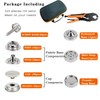 FUZHIJIA 60 Sets Snap Fastener Kit Tool, Adjustable Snap Setter