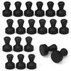 SMART&COOL Black 20 Pack Strong Silicone Push Pin Magnets, Anti