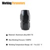 YOMIRACING 12AN Straight Rotating Aluminum Hose End Fitting for CPE