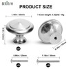 BEIUTAO 35 Pack Brushed Nickel Cabinet Knobs – 30mm Round