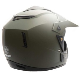 MMG 30 Combo Adult Motorcycle Off Road Helmet DOT - MX ATV Dirt Bike Motocross UTV. Medium, Military Green with Riding Gloves and Goggles