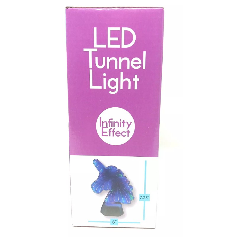 Unbranded Unicorn Head Shaped LED Tunnel Light Infinity Effect