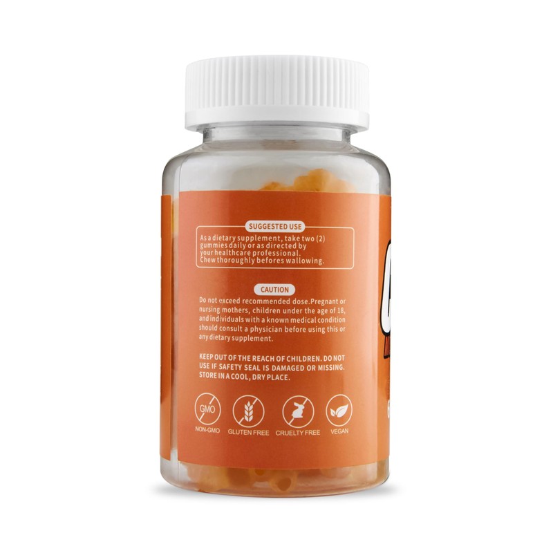 True Health Creatine Monohydrate Gummies, Orange Flavour, 60 Gummies, 2,500mg