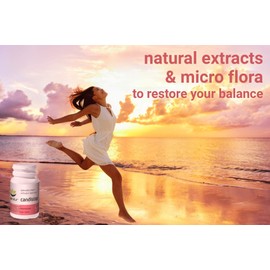 CANDISTOP Candida Cleanse and Yeast Support | Thrush Treatment for Women | Natural Supplement with Probiotics, Inulin, GSE and Garlic Prevents BV Infections and Restores Balance!