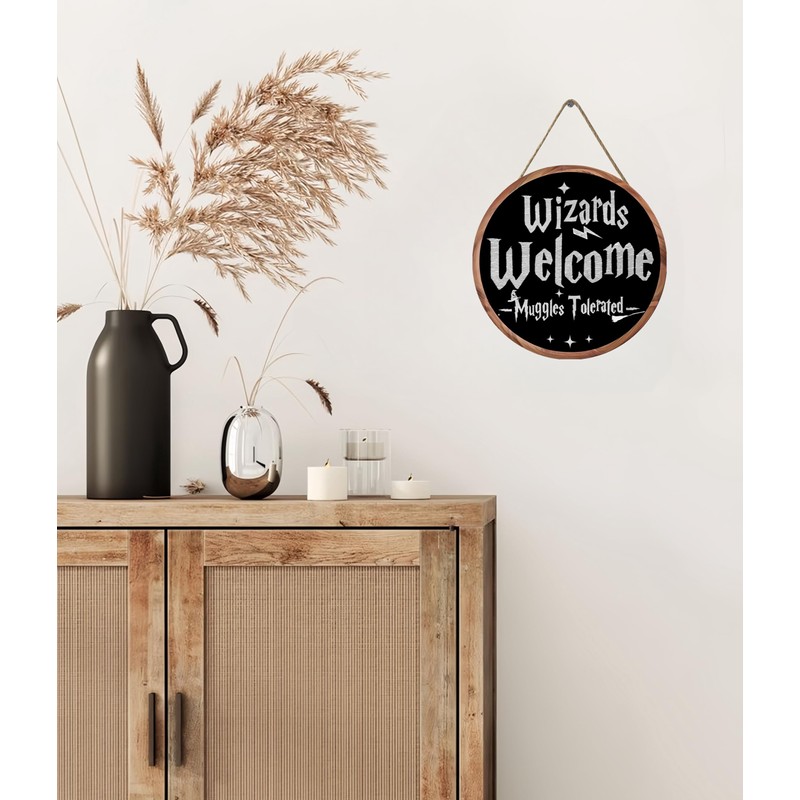 Wizards Welcome Sign, 12 x 12 inches, Room Decor, Home