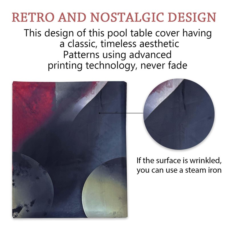 DTESL Pool Table Cover, Waterproof & Dustproof Outdoor/Indoor Pool Table