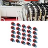 25Pcs Button Switch Mushroom Head Self Locking Push Switches with