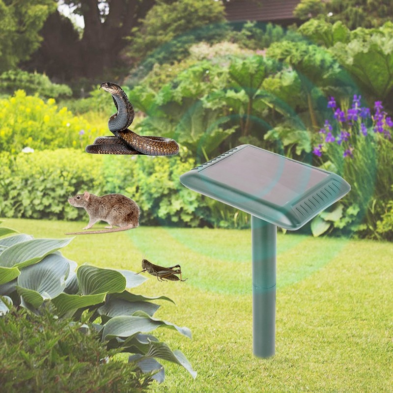 1Pc Solar Power Ultrasonic Wave Garden Farm Mice Pest Killer