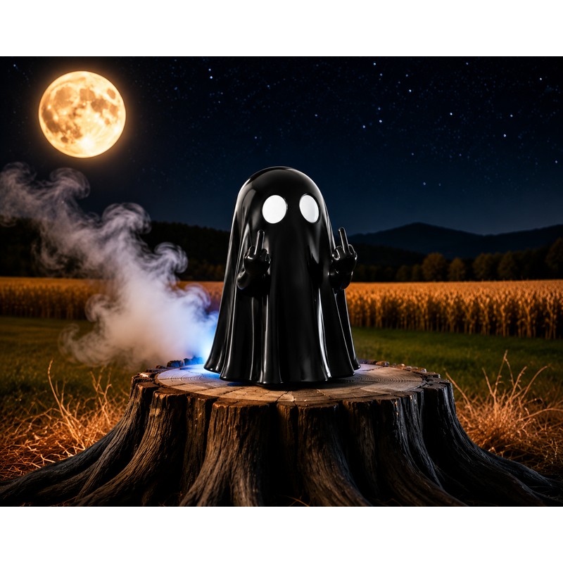 Funny Ghost Halloween Decoration Figurine for Home Display – Cute
