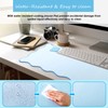 Hahafelt Scalloped Desk Mat Large Scalloped Piping Cute Desk Mat