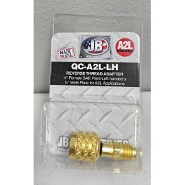 JB Industries QC-A2L-LH Reverse Thread Adapter ¼" Female x 1/4" Male For A2L New