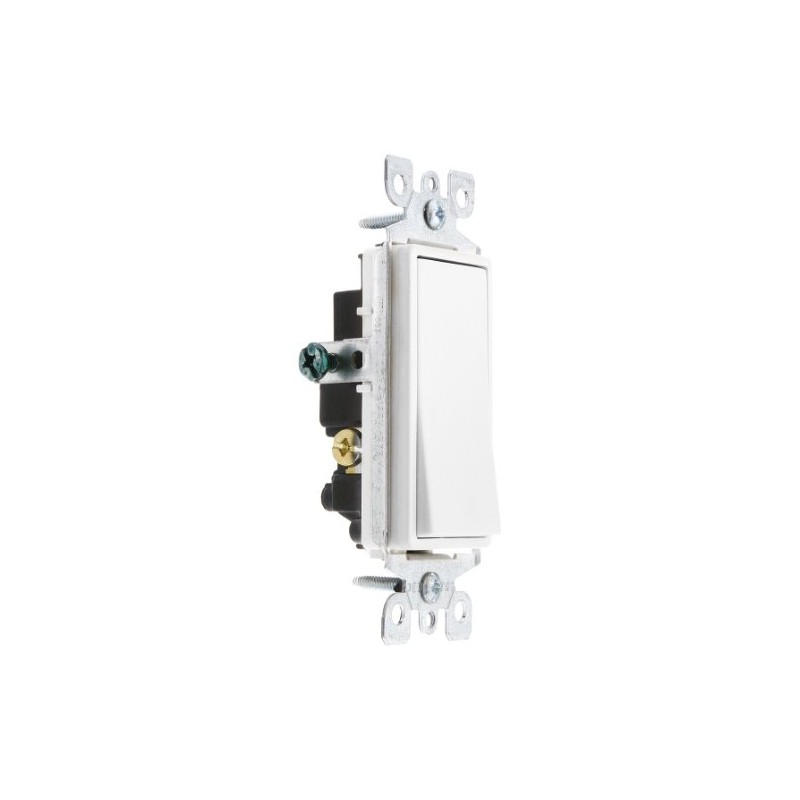 Leviton 15 Amp, 120/277 Volt, Decora Rocker 3-Way AC Quiet