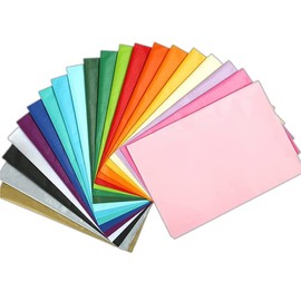 NALER Thin-leaf Paper Hanagami Wrapping Paper, Flower Paper, 20 Colors, For Crafts, Colorful, Present, Color Paper, Glassine Paper, 60 Sheets 13.8 x 19.7 inches (35 x 50 cm)