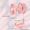 RealinKus Pedestal Fan Foldable table fan, Adjustable Height, 7200mAh Rechargeable,