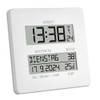 TFA Dostmann Digital Wall Clock with Radio-Controlled Clock Temperature Display