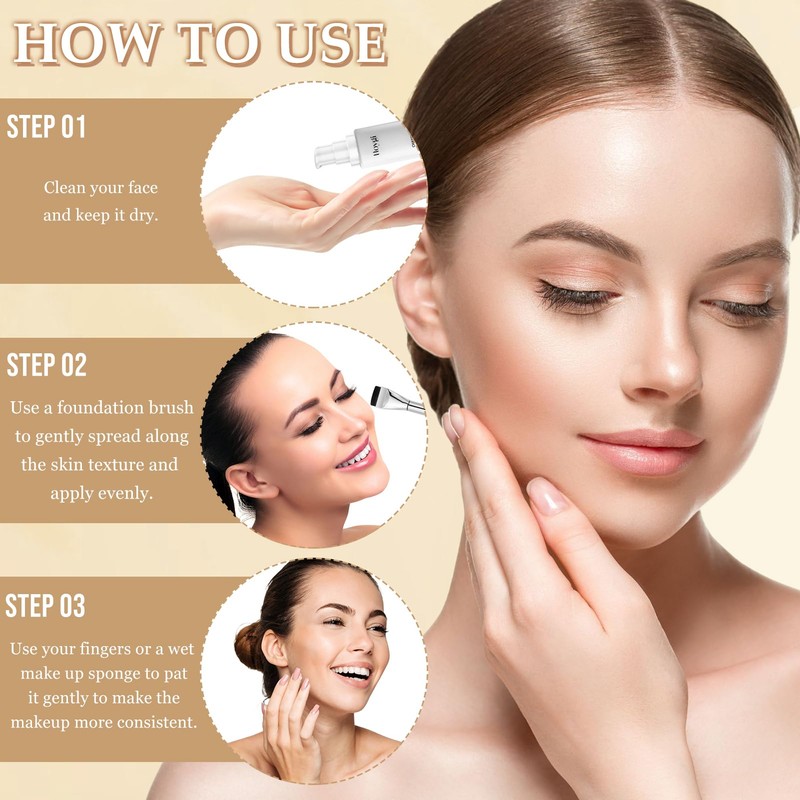Foundation Color Changing, Sonnenschutzwert 50 Farbwechselnde Foundation für Reife Haut,