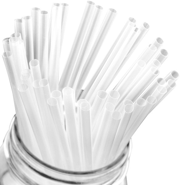 Durable, Reusable 7.75in Clear Cocktail Straws 500pk. Individually Wrapped for Germ Protection and Easy Serving. BPA-Free Straw Makes a Great Drink Sipper or Swizzle Stirrer for Mixed Drinks!