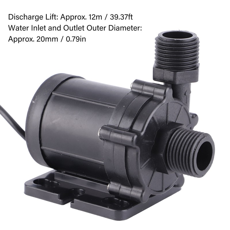 Booster Pump Brushless Motor Low Noise DC12V 30W 700L/H 12m