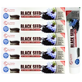 Natural Blackseed Toothpaste 5 Pack Fluoride-Free Herbal Toothpaste for Sensitive Teeth (2)