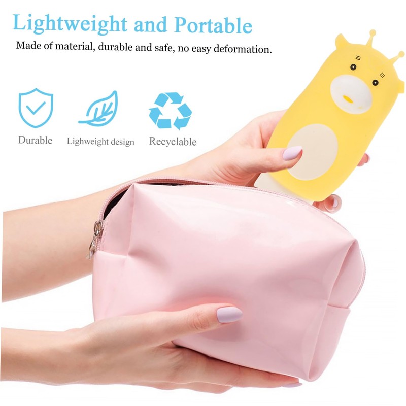 NOLITOY 1set Portable Cartoon Dispenser Bottles for Lotion and Shampoo