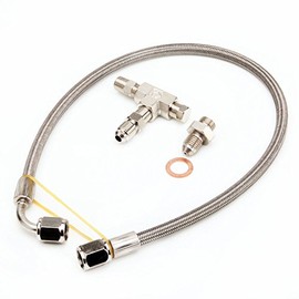 Turbo Oil Feed Line For 7/16"-24 Garrett TB02 T25 T28 w/Journal Bearing