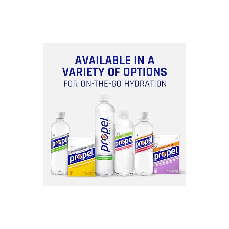 Propel Powder Paquetes de uva con electrolitos, vitaminas y sin
