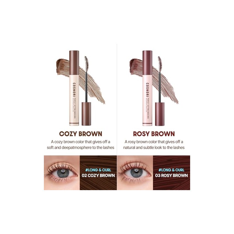 COSNORI Perfect Setting Waterproof Mascara Volume & Curl - Volumizing