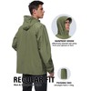 UIQUR Rain Coat for Men Lightweight Waterproof Windbreaker 2 Pockets