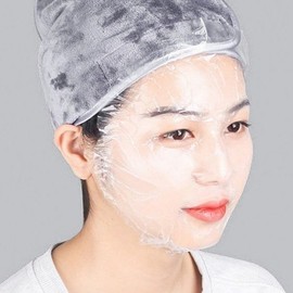 Face Cover Vinyl Pack Moisturizing Moisture Protection Vinyl Mask Sheets 100 Sheets / 얼굴 페이스커버 비닐팩 얼굴보습 수분 보호 비닐 마스크팩 시트 100매