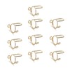 Poemtian 10PCS Nail Ring Manicure Tools Nail Art Ring DIY