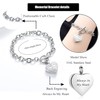 Infinity Heart Cremation Bracelet for Ashes - Stainless Steel Urn