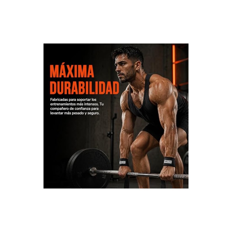 4 Piezas Straps para Gym, Correas de Levantamiento de Pesas