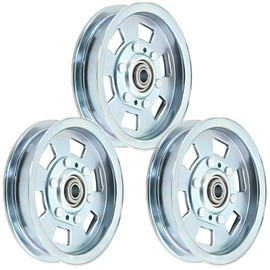 ZUDKSUY 3 Pcs Lawn Mower Bad Boy Idler Pulley Replacement for Bad Boy ZT Series 48 50 54 and 60 Inch Decks, Deck Flat Idler Pulley Replaces 033-2000-00 033-7201-00